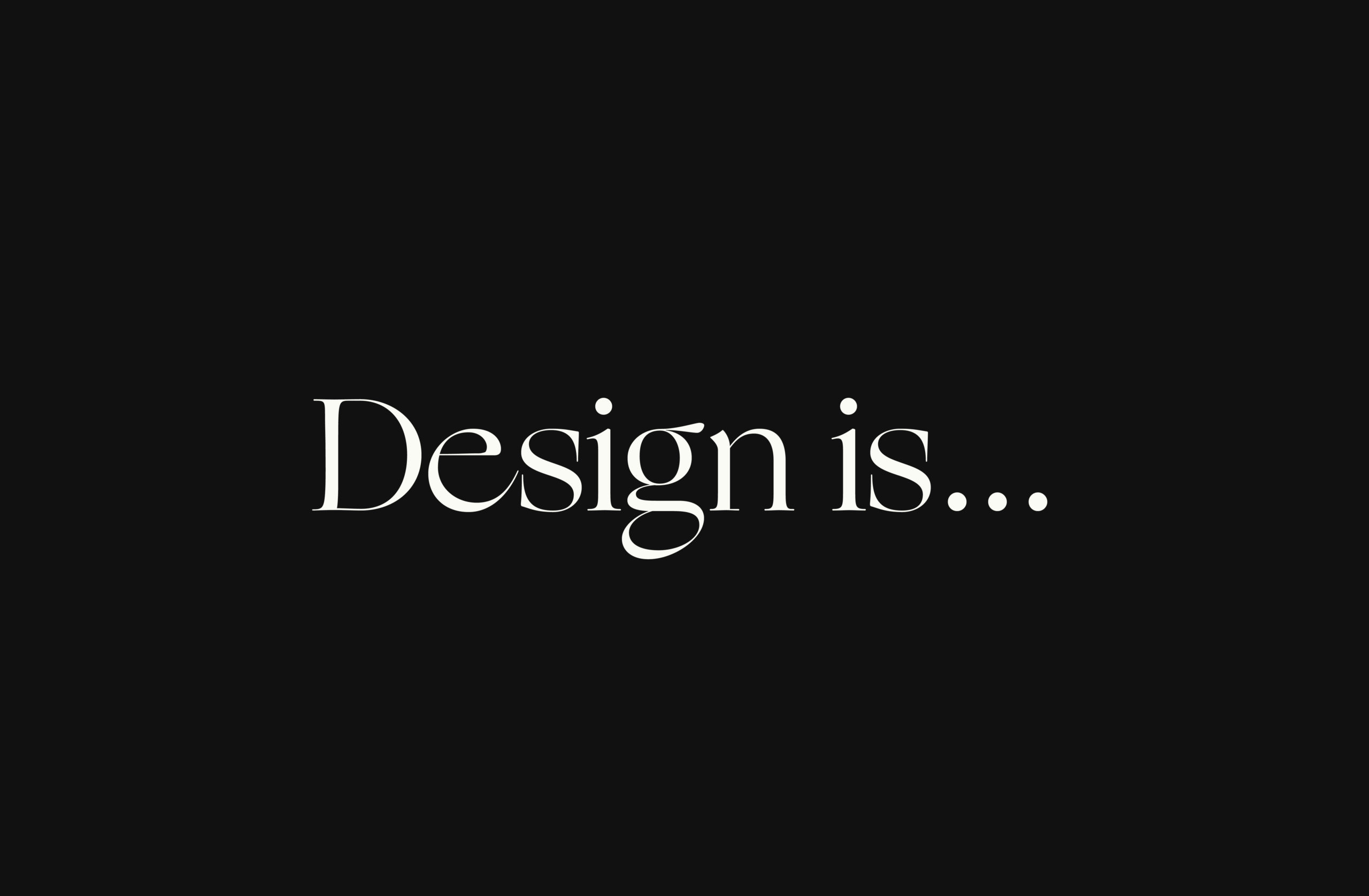 what is design