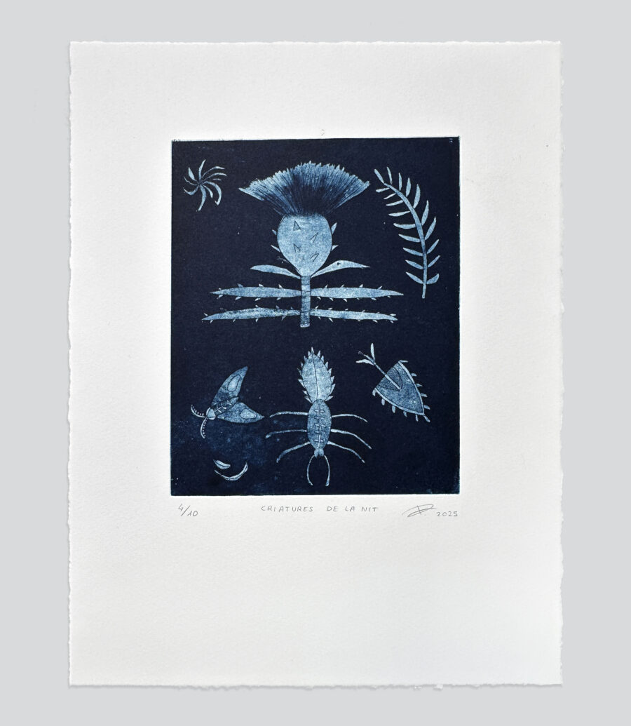 aquatint and etching print