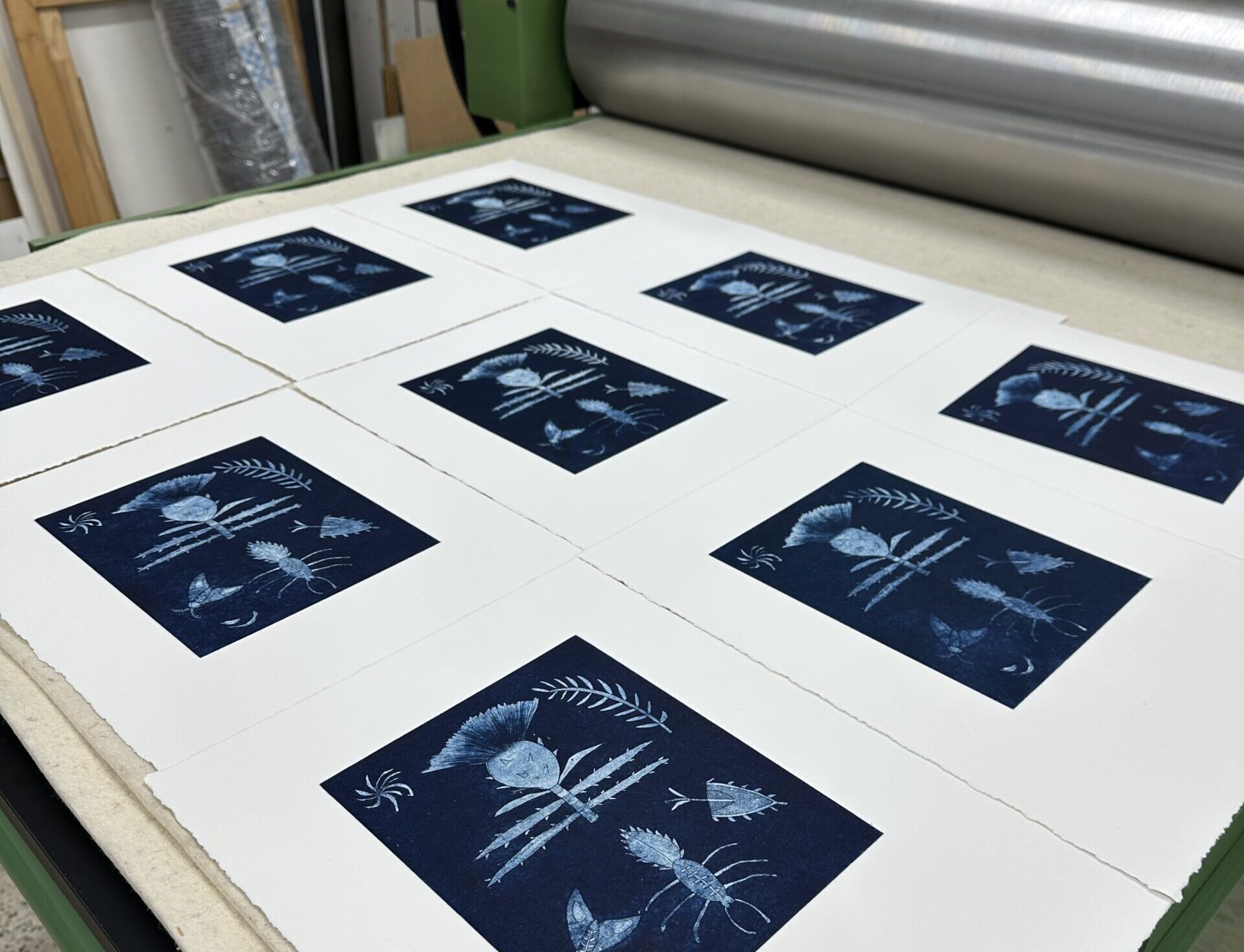 aquatint and etching print
