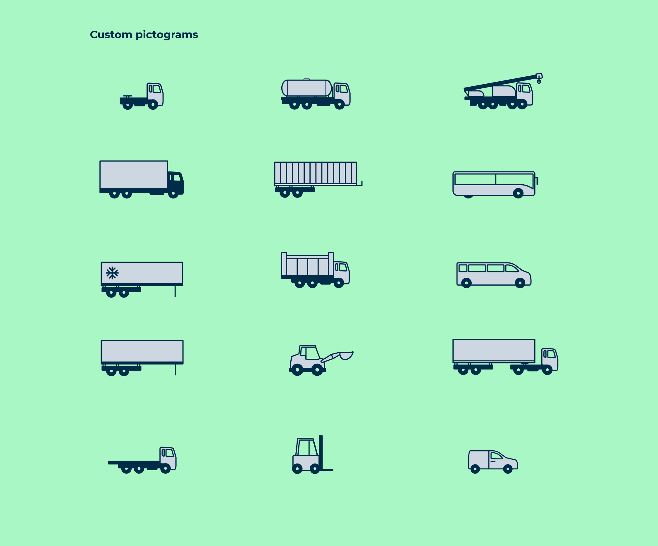 Gesinflot vehicle pictograms